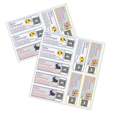 Etiquetas para marcar la ropa, termotransferibles, con código QR