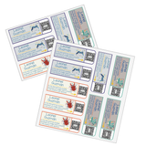 Etiquetas para marcar la ropa, termotransferibles, con código QR