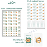 Combo Stickers y Etiquetas + Identificador de Mochila