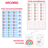 Combo Stickers y Etiquetas + Identificador de Mochila