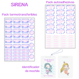 Combo Stickers y Etiquetas + Identificador de Mochila