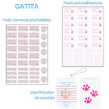 Combo Stickers y Etiquetas + Identificador de Mochila