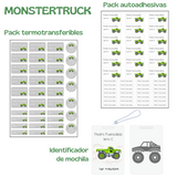 Combo Stickers y Etiquetas + Identificador de Mochila